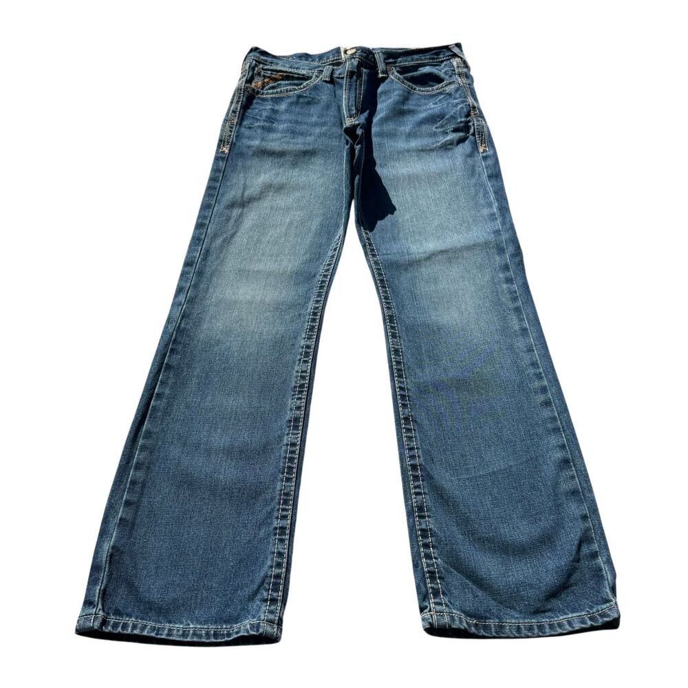 Ariat M5 Boundary Straight Leg Jeans Mens 36x34 Relaxed Western Cowboy Denim
